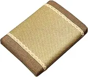 GLEAVI Linen Summer Cooling Seat Mat Breathable Chair Cushion for Home Office Comfortable Heat Dissipation Pad Portable Detachable Zipper Design for Hot Days