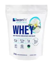 New Leanfit Naturals Whey Protein Concentrate and Isolate Vanilla 2kg