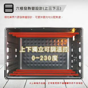 免運 保固【晶工牌43L雙溫控旋風烤箱 7450】電烤箱 大容量烤箱 烘焙烤箱 家用烤箱 營業用烤箱 (7.7折)