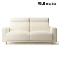 在飛比找momo購物網優惠-【MUJI 無印良品】沙發本體/2.5人座/羽毛獨立筒/高椅