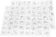 Beatifufu Practical Hand Sewing Tools 2 Stabilizer Sheets for Embroidery Patterns Stencils