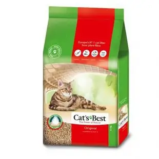 免運【德國凱優Cat’s Best】紅標 凝結木屑砂 30L(13KG)