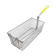 Thunder Group 17" x 8 1/4" x 6", fry basket, w/ yellow handle, comes in each