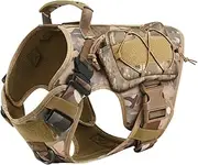 Dog Hiking Backpack, Tactical Dog Harness Travel Camping Saddle Bag Rucksack for Medium and Large Dogs
