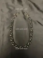 Unbranded Gothic-Style Wallet Chain Silver Wallet Chain 46cm Cross Dagger Gryph