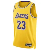 在飛比找ETMall東森購物網優惠-Nike 男裝 NBA 球衣 JAMES 洛杉磯 湖人隊 黃