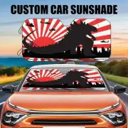 3D Monster Car Sunshade,Godzilla Car Sunshade, King of Monsters Car Windshield