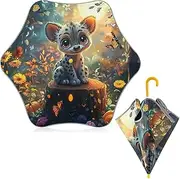 [ODAWA] Kid Umbrella Leopard Nightfall J Handle Golf Umbrella