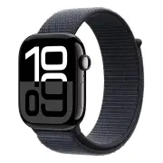 Apple Watch Series 10 42mm GPS + Cellular Jet Black Aluminium Case w/ Ink Sport Loop
