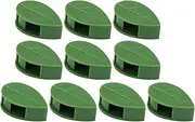 Plant Clips for Climbing Plants,10 Green Shape Garden Stake Clips - Pack Plant Support Clips Tomato Clips, Flowers and Vines Upright Growing, Tool for Straightening