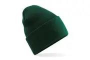 Beechfield Unisex Adult Original Turned Up Cuff Beanie (Bottle Green) (One Size)