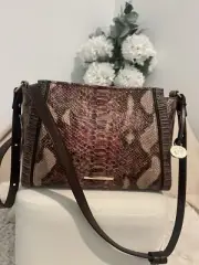 BRAHMIN Potomac Collection Brindle Hillary Crossbody Bag NWT $ 285