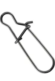 100 Pack Fishing Snaps Duo Lock Snap Stainless Steel #8 220LB Lure Snaps