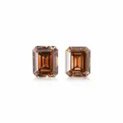 1.23 TCW Champagne Diamond Emerald Cut VS2 Rare Natural Gemstone For Jewelry