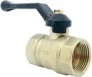 AF Hydro Brass, 2 1/2" Ball Valve with 300 WOG Rating, NPT Thread, PTFE Seat & NBR Oring, Nickel Plated