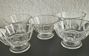 bryce brothers eapg Dessert Bowls Etched Glass Sprig Pattern Set Of 5-4 Inch