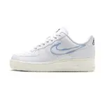 【NIKE 耐吉】WMNS AIR FORCE 1 07 LX 女鞋 藍白色 笑臉 板鞋 塗鴉款 休閒鞋 HF5721-111