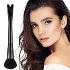 Nose Contour Brush U-Shaped 2-in-1 Makeup Brush Highlight Powder Blusher L9G5