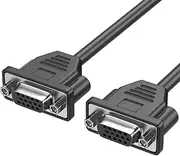VGA Female to Female Extension Cable 30cm for Projectors,pc Monitors PC High Clear VGA Cable 30cm / 11.81in Long