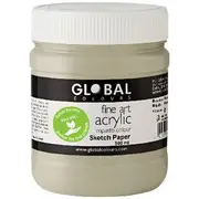Global Colours Acrylic Paint Zero VOC 500mL Sketch Paper
