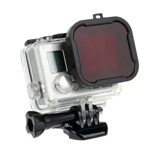 gopro濾鏡 hero4 3+濾鏡 gopro4紅色潛水濾鏡Gopro4潛水濾鏡