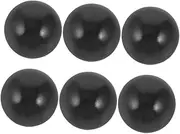 WESIEVYA 6pcs Pinball Machine Launches Balls Puzzle Games Ball for Part Puzzle Play Pinball Accessory DIY Game Accessories Collection Component Tool Mini Hands-on 3D Plastic Black