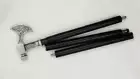 Silver Finish Antique Axe Handle Wooden Walking cane Stick Working Style Best