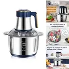 5L Electric Meat Grinder Mincer Sausage Vegetable Food Processor Blender Home