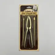 Vintage Lobster and/or Nut Cracker Set Nicket Chrome Plated NOS