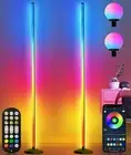 2PCS Corner Floor Lamp,70" Smart RGBW LED Corner Lamp with Glow Ball Light,16...