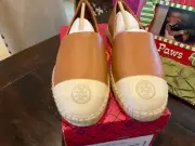 Tory Burch Color Block Espadrilles in ambra/dulce de lechęSize 10,BNIB,MSRP$228
