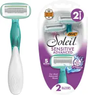 BIC Soleil Sensitive Advanced Women'S Disposable Razors with 360° Moisture St...