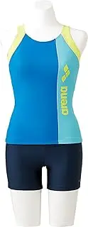 [arena] FLA-7725W Women's Fitness Swimsuit, Large Color Snap Separates, Size S - XO