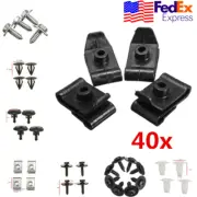 40x Car Engine Undertray Guard Clip Bottom Tray Screw For Toyota Avensis T25 USA (for: Fiat)