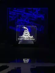 AR-15, Dont Tread On Me, LED Desktop/Bar Lamp