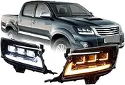 Car Lights Compatible For Toyota HILUX VIGO LED Headlight 2011-2014 HILUX Lamp Drl Projector Lens Automotive Accessories