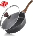 10" Nonstick Deep Frying Pan w/ Lid Chef Saute Skillet Induction PFOA Cookware