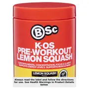 BSc K-OS Pre-Workout Lemon Squash 300g