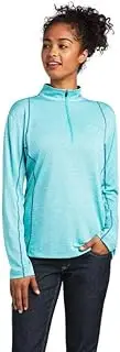 [ARIAT] Ladies Rebar Evolve 1/2 Zip Long Sleeve Top, Meadowbrook, Large
