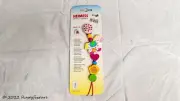 Heimess 733650 Dummy Chain Soother Horse Hearts Flower Wood Baby Pacifier Clip