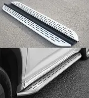 2pcs Aluminium Pedal Running Board for Toyota Highlander Kluger 2014-2019 Side Step NerfBar Automotive Exterior Accessories (with Brackets)