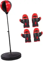 AmazingJul Boxing Reaction Ball Boxing Speed Bag Adjustable Gifts Freestanding Toys with Stand for Kids for, Exercise, Boys Girls