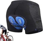 ZALHIN Men's Cycling Shorts,Padded 3D Cycling Pants | Breathable Fabric Outdoor Cycling Shorts for Indoor Cycling, Shorter Rides, and Outdoor Cycling Blue