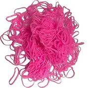 (Pink) - 250 Mini Hairbands Elastic Hair Braiding Bands Dreads Afro Cornrows Braiding Dreadlocks Rubber Rings (Pink)