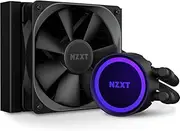NZXT Kraken 120 - RL-KR120-B1 - AIO RGB CPU Liquid Cooler - Quiet and Effective - Silent Operation - Ring RGB LEDs - AER P 120mm Radiator Fans (Included),Black