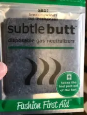 Fashion First Aid Women's Subtle Butt Disposable Gas Neutralizers 5 Pieces Set
