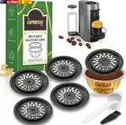 Reusable Coffee Capsule Lids for Reusable Nespresso Pods Vertuo, Food Grade Sili