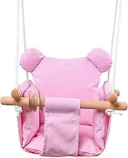 Baby Canvas Hanging Swing Seat Toddler Secure Indoor & Outdoor Baby Hammock Toy Pink