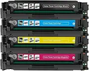 TopBanana's - 416A (W2040A, W2041A, W2043A, W2042A) Replacement Toner Cartridge with New Chip for HP Printers M479, M479FDW, M479FDN, M479DW, M454, M454NW, M454DW, M454DN (Multi-Color (CMYK))