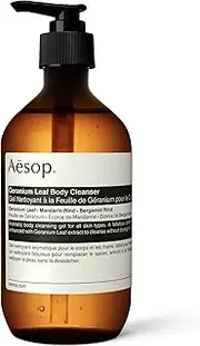 Aesop Geranium Leaf Body Cleanser | 500mL/16.9 fl oz | Paraben, Cruelty-free & Vegan